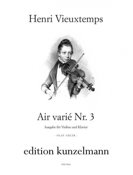 Air varié Nr.3 a-Moll für Violine, Streichquartett (oder Streichorchester)