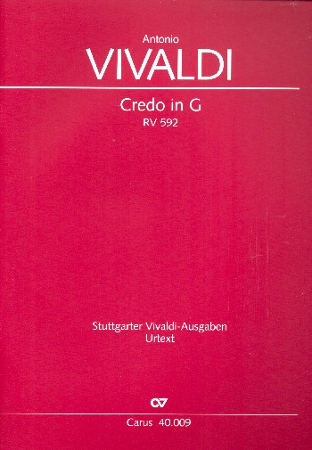 Credo G-Dur RV592 für Soli, gem Chor und Orchester