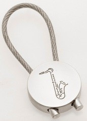 Schlüsselanhänger mit Musikmotiv Art of Music Saxophon