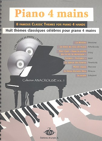 Collection Anacrouse vol.1 (+2 CD&#039;s) pour piano à 4 mains