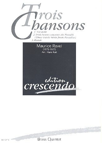 Partitur 3 Chansons - Antiquariat