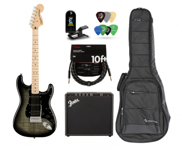 Starterset E-Gitarre Fender Squier Affinity Premium Bundle - BBST