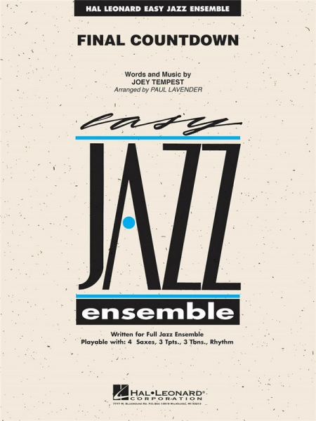 Final Countdown for easy jazz ensemble