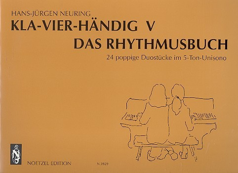 Kla-vier-händig Band 5 24 poppige Duostücken im 5-Ton-Raum