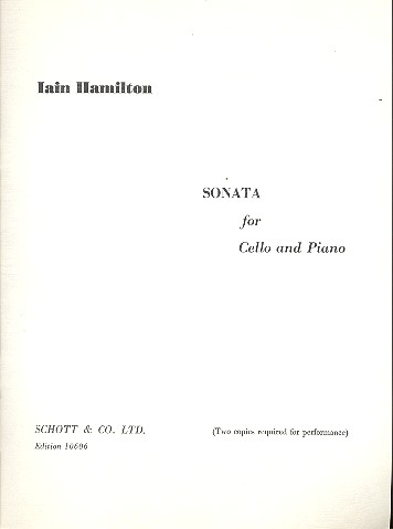 Sonate op.34 für Violoncello und Klavier