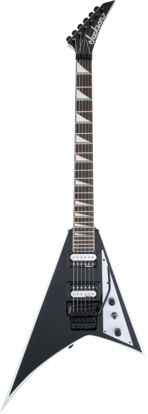 E-Gitarre Jackson JS32 Rhoads AH FB - Black with White Bevels
