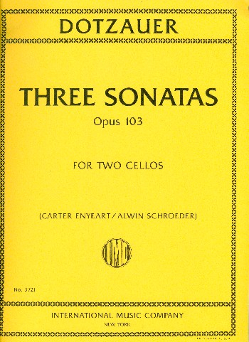 3 Sonatas op.103 for 2 cellos