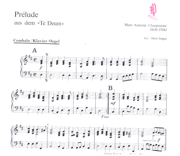 Prelude aus dem Tedeum für Orchester