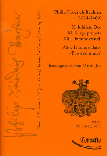 Concerti ecclesiastici op.1 Nr.10-12 für Alt, Tenor, Bass und Bc