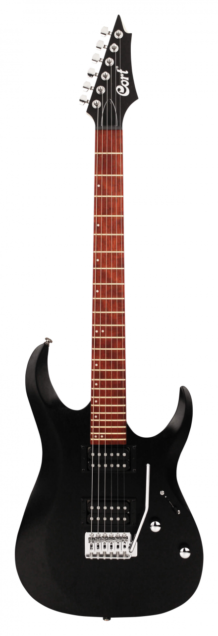 Cort X-100 Open Pore Black Electric Guitar - Bild 3