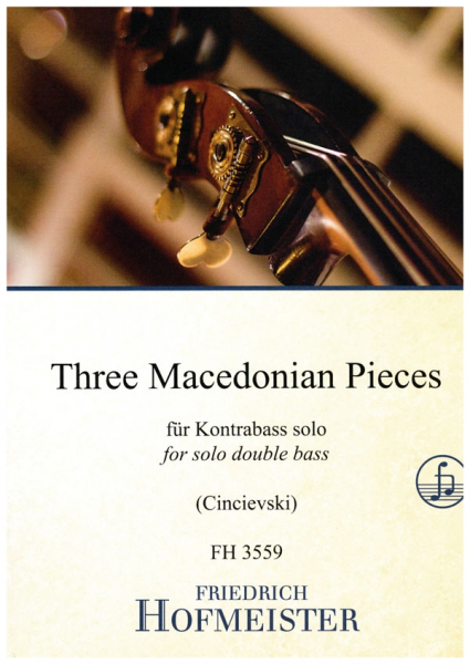 Three Macedonian Pieces für Kontrabass