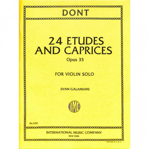 24 Etudes and Caprices op.35 for violin