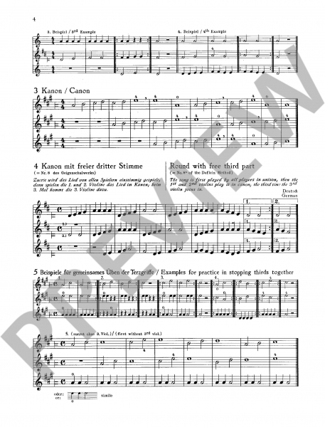 Triobuch für Geigen Fortschreitende Stücke 1