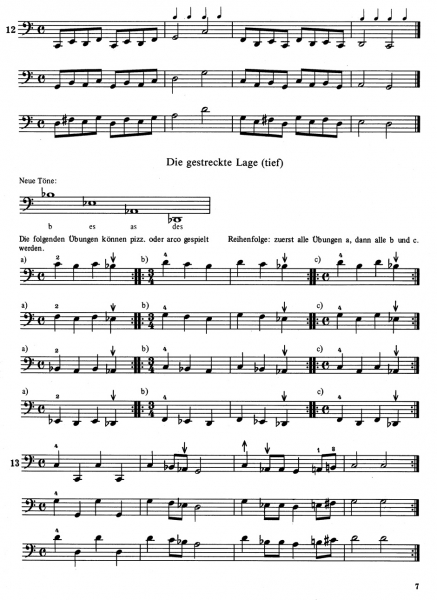 Übungsheft für Cello Einführung in das Lagenspiel