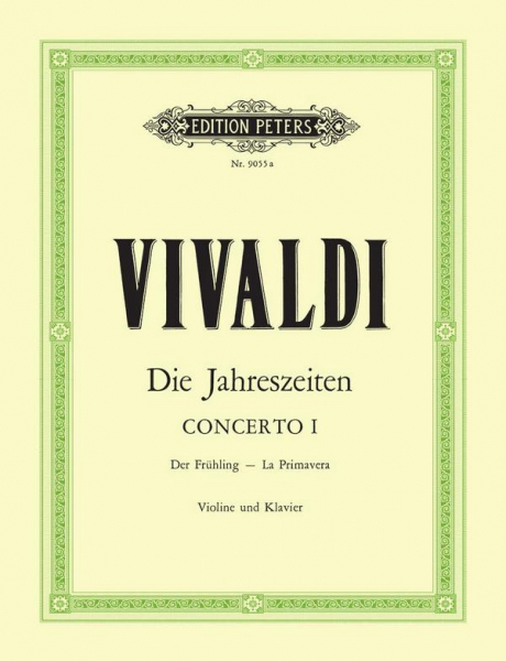 Klavierauszug und Stimme Konzert E-Dur op.8/1 Die Jahreszeiten (Der Frühling)