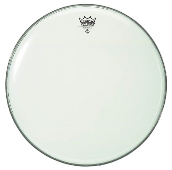 Tom Fell Remo Ambassador Smooth White 14"