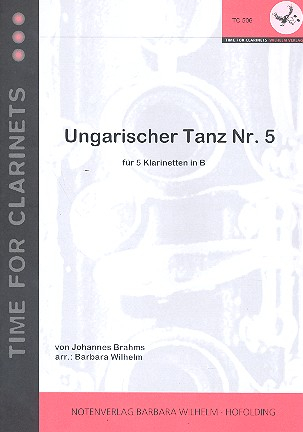 Ungarischer Tanz Nr.5 für 5 Klarinetten