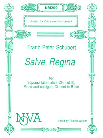 Salve Regina for soprano, piano and clarinet obbligato