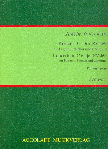Konzert C-Dur RV469 für Fagott, Streicher und Cembalo