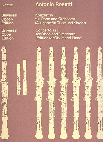 Konzert f-Moll für Oboe und Orchester für Oboe und Klavier