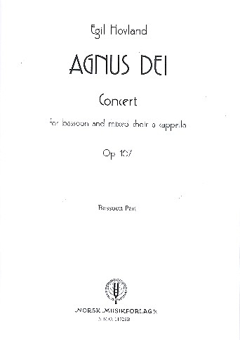 Agnus Dei op.167 for bassoon and mixed chorus a cappella