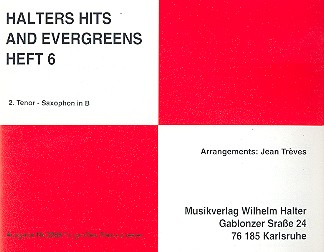 Halters Hits and Evergreens Band 6: für Blasorchester