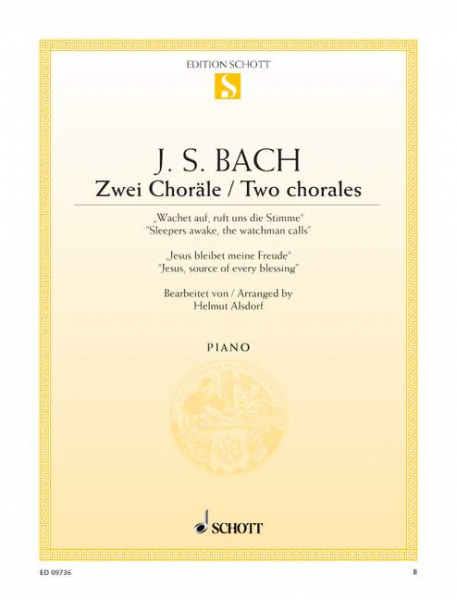 2 Choräle BWV140 und BWV147 für Klavier