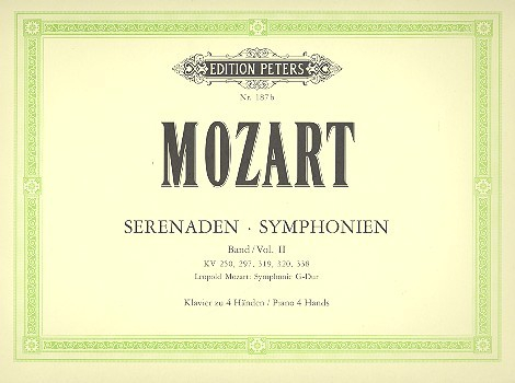 Sinfonien, Serenaden Band 2 für Klavier zu 4 Händen