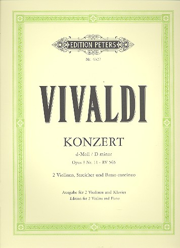 Concerto grosso d-Moll op.3,11 RV565 für 2 Violinen, Streicher und Bc