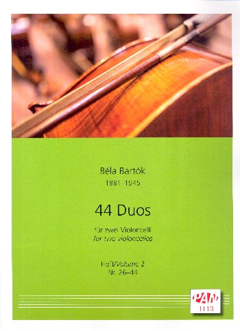 44 Duos Band 2 (Nr.26-44) für 2 Violoncelli