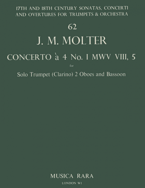Konzert à 4 D-Dur Nr.1 MWV8,5 für Trompete solo, 2 Oboen und Fagott