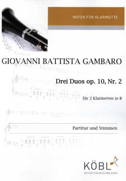 Duo op.10,2 für 2 Klarinetten