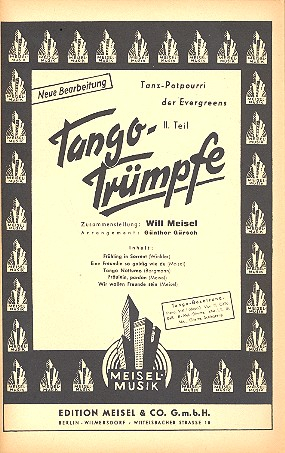 Tango-Trümpfe: für Salonorchester