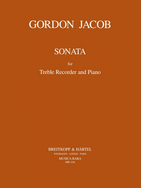 Sonata for treble recorder and piano