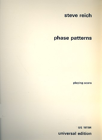 Phase patterns for four electric organs, playing score