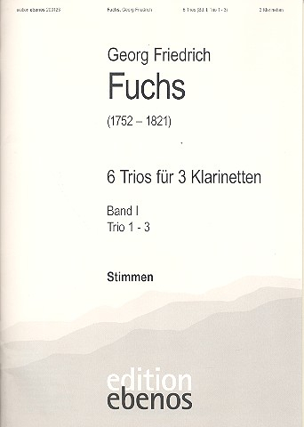 6 Trios Band 1 (Nr.1-3) für 3 Klarinetten