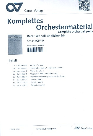 Wo soll ich fliehen hin Kantate Nr.5 BWV5