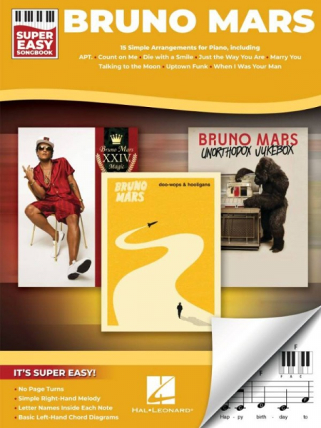 Spielbuch für Klavier Bruno Mars - Super Easy Songbook