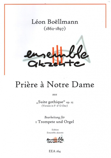 Prière à Notre Dame aus Suite gothique op.25 für Trompete und Orgel