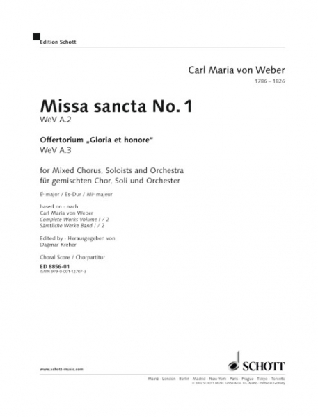Missa sancta Es-Dur Nr.1 für Soli, Chor und Orchester