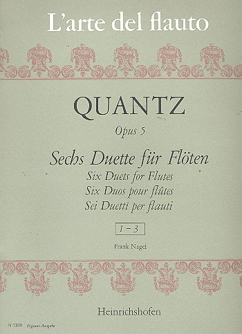 6 Duette op.5,1-3 für 2 Flöten