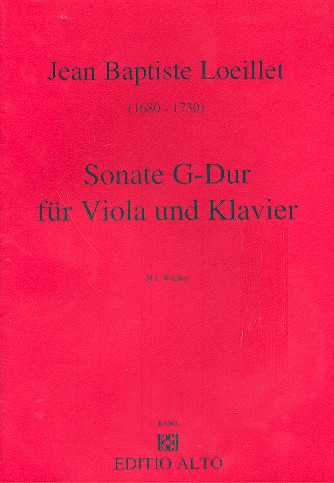 Sonate G-Dur für Viola und Klavier