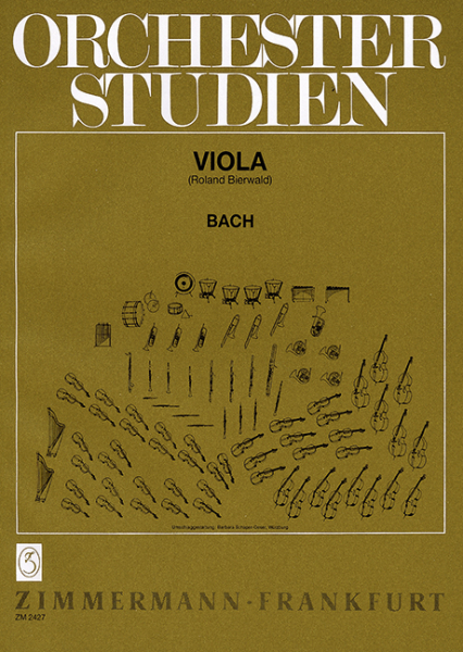 Orchesterstudien für Viola Bach (außer Kantaten)