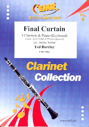 Final Curtain for 3 clarinets and piano (keyboard) (rhythm group ad lib)