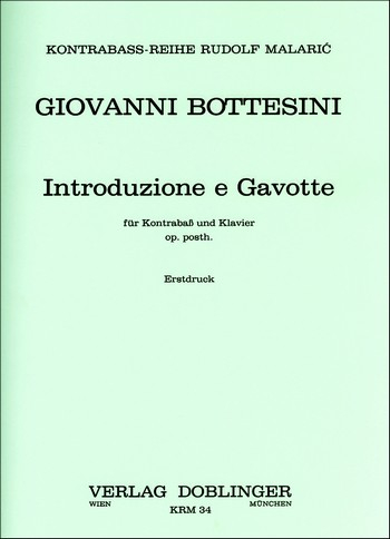 Introduzione e gavotte oppost. für Kontrabaß und Klavier