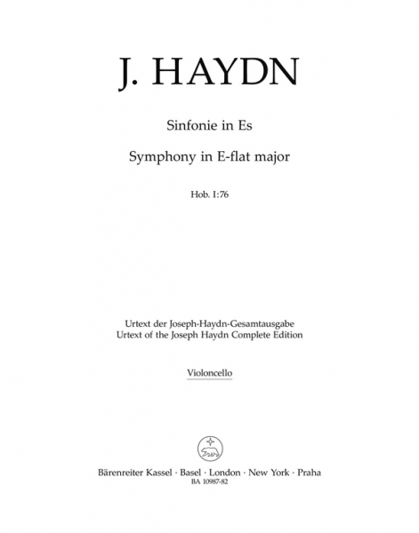 Sinfonie Es-Dur Hob.I:76 für Orchester