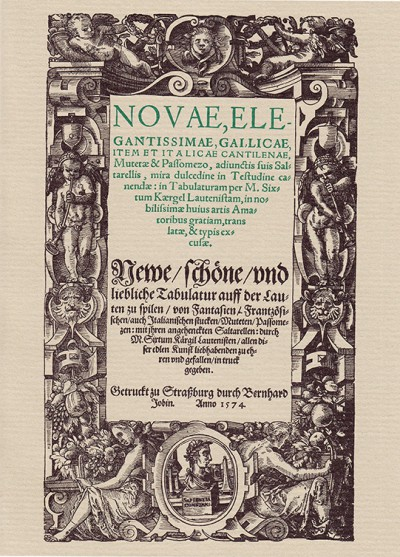 Novae, Elegantissimae, Gallicae für Laute/Tab