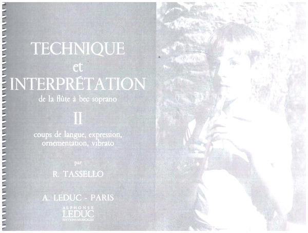 Technique et Interprétation vol.2 pour flute à bec soprano