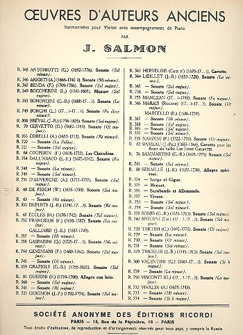 Sonate G-Dur für Violine und Klavier