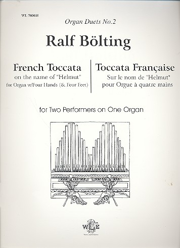 French Toccata On The Name Of Helmut For Organ 4 Hands